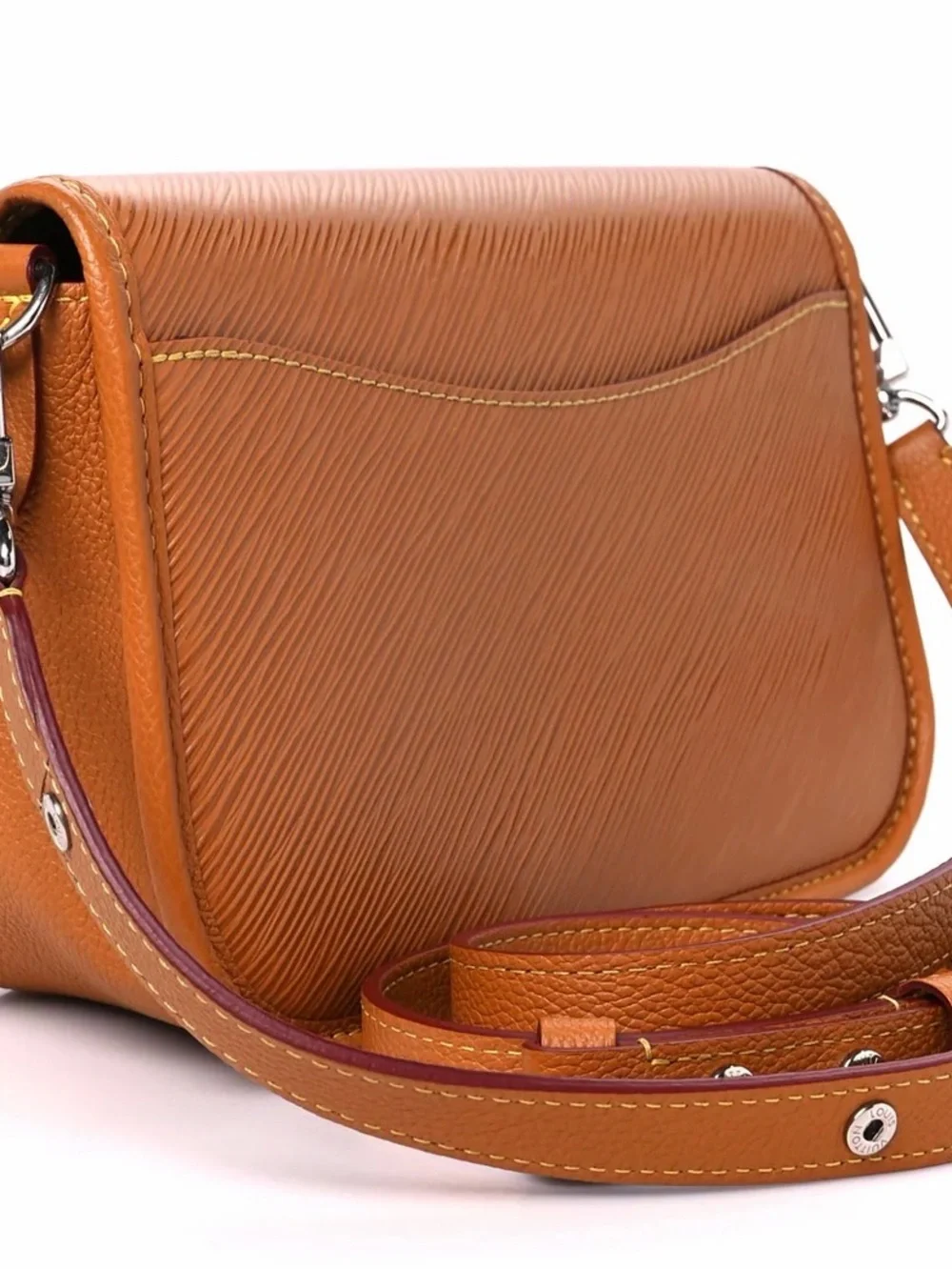 Louis Vuitton Orange/Tan Epi Leather Crossbody with LV Logo - Picture 3 of 8